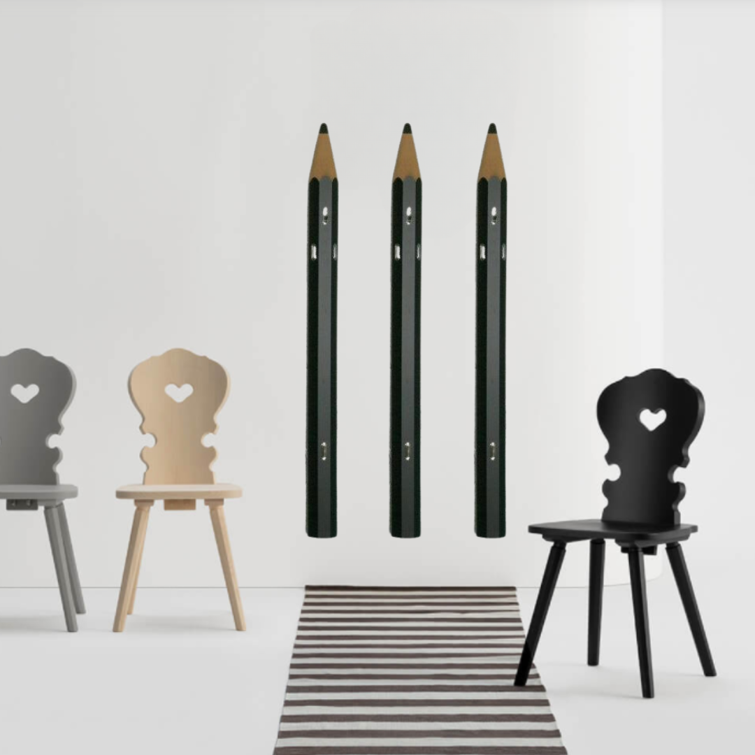 Poppy knagerække Sort