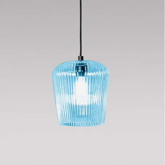 Plisse Lampe Blå