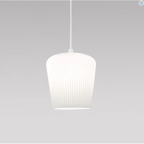 Plisse Lampe Hvid