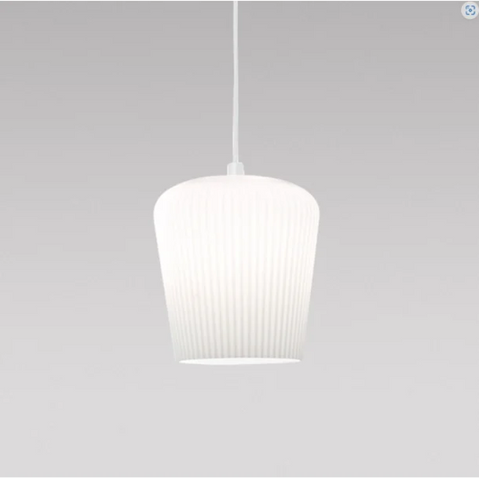 Plisse Lampe Hvid