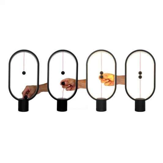 Elipse Bordlampe Sort
